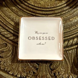 ❤️Gold rimmed Trinket Tray❤️